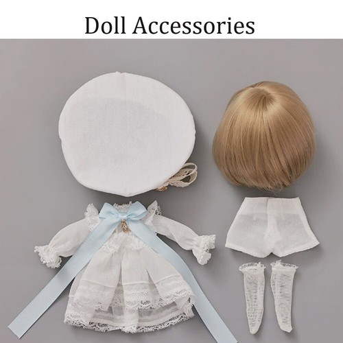 Cute 1/6 BJD Doll Resin SD Ball Joint Doll Girl Church Dress Full Set Handmade - Picture 20 of 21
