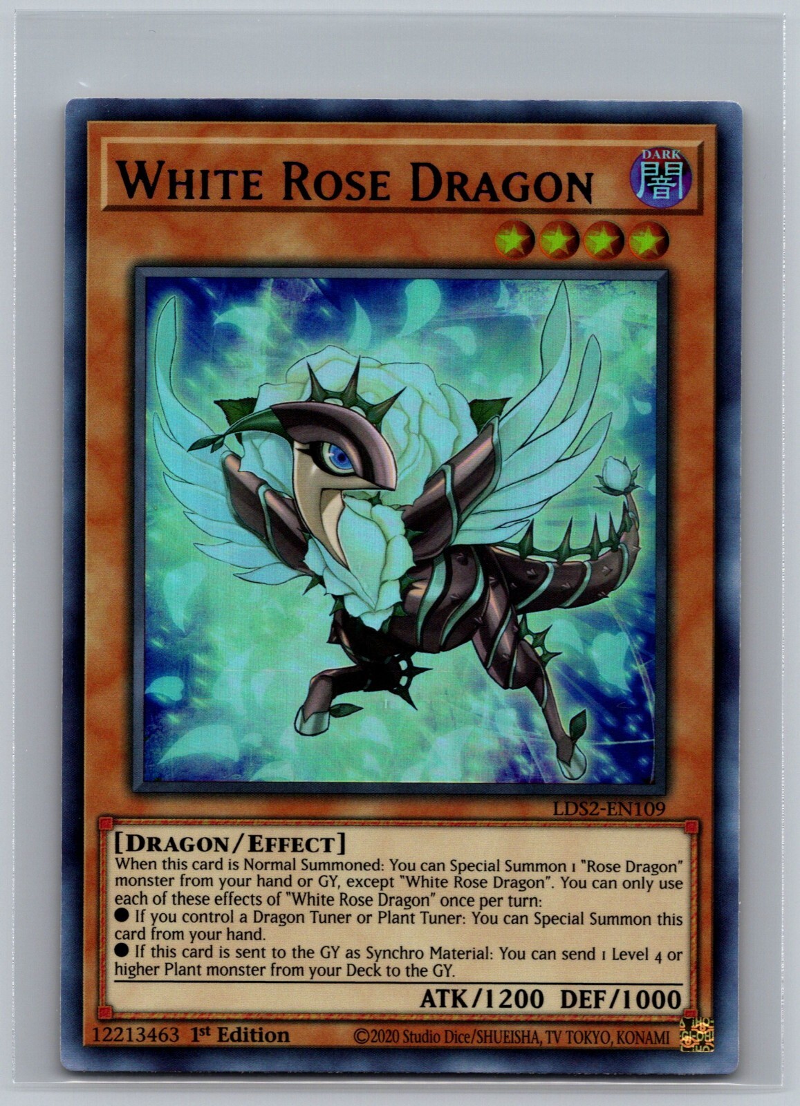 White Rose Dragon PURPLE LDS2-EN109 Yugioh Legendary Duelists 1st Ed UR