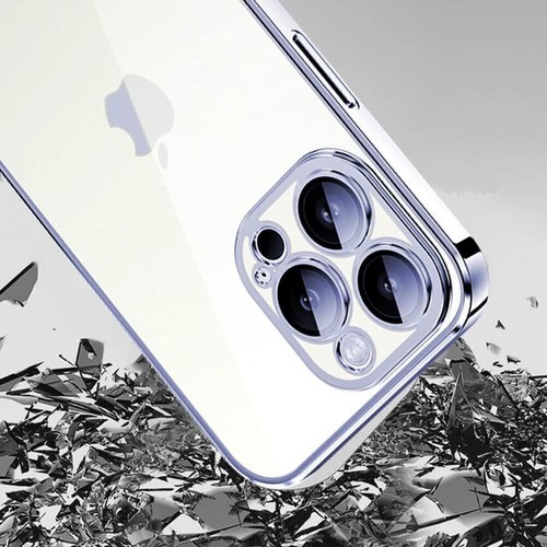 Soft Shockproof Case Cover Clear Plating For iPhone 15 14 13 Pro Max 13 12 Mini - Picture 12 of 31