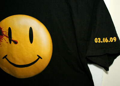 Vtg Watchmen Comedian Rorschach San Diego Comic-con T-Shirt New Sz