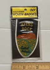 NIP Ayers Rock Uluru Central Australia Landmark Souvenir Woven Patch Badge