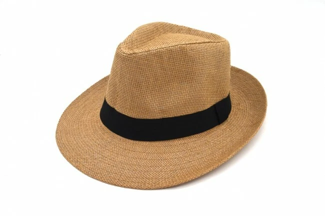 Panama Big Brim Fedora Summer Flat Brim Straw Paper Hat Cap Beach Sun Men Women - Image 2 of 4