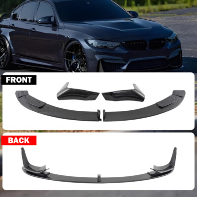 Fits BMW M3 F80 M4 F82 F83 2015-2019 Carbon Style Front Bumper Lip