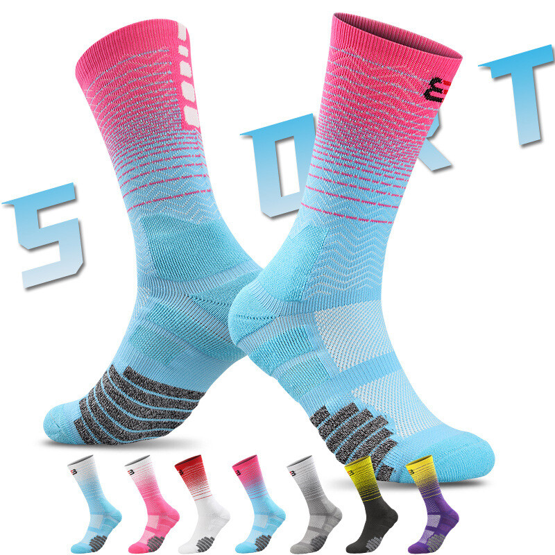 Anti-slip Football Socks Men Women Non-slip Soccer Basketball
