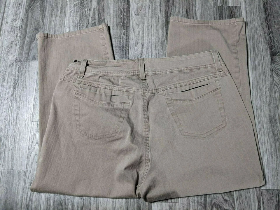 Pantalones de mezclilla Bandolinoblu para mujer talla 12 gris marrón Foto 4 de 4