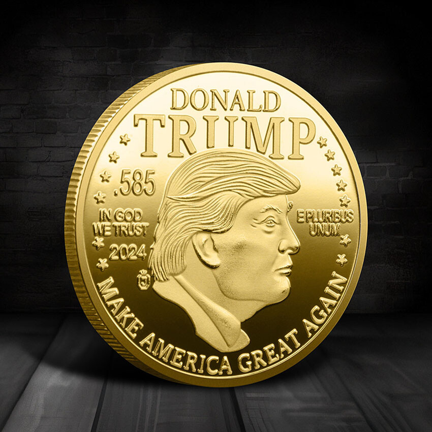 MAGA King Challenge Coin 2024 Medal 45Th President Donald Trump Commemorative