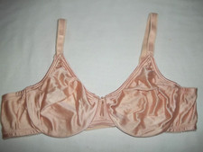 Mint WACOAL 85182 beige nude BodySuede Underwire Bra 36B unpadded satin finish