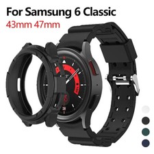 PC Protective Cover Band for Samsung Galaxy Watch 6 Classic 43 47mm Case  Strap
