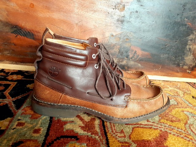 timberland grantly leather moc toe chukka boot