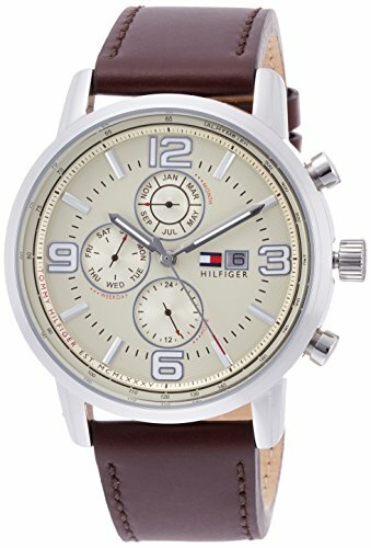 [Tommy Hilfiger] Watch Gabe Beige Dial Brown Leather Quartz 1710337 Men'S  Parall | eBay