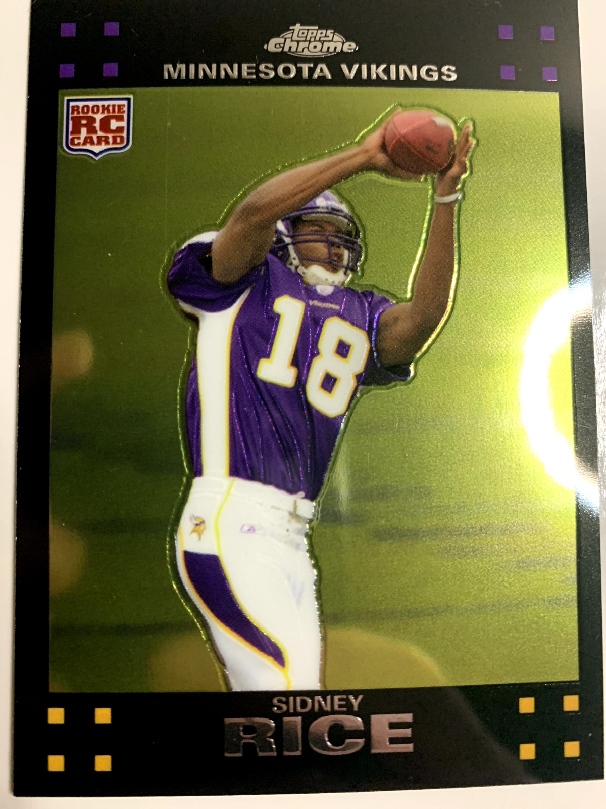 2007 Topps Chrome - #TC204 Sidney Rice (RC) Minnesota Vikings Rookie Card
