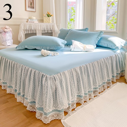 Universal Spitzensaum Tagesdecke Prinzessin Schlafzimmer Bett Rock Abdeckung Haushalt Bettwäsche - Bild 5 von 26