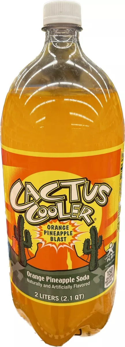 Cactus Cooler Soda Drink, Orange Pineapple - 2 L bottle