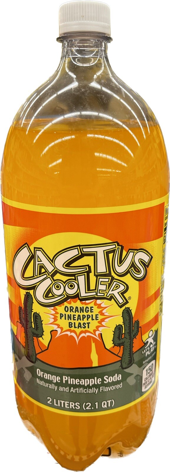  Cactus cooler orange pineapple 20 fl oz, 10 bottles, total 200  fl oz : Everything Else