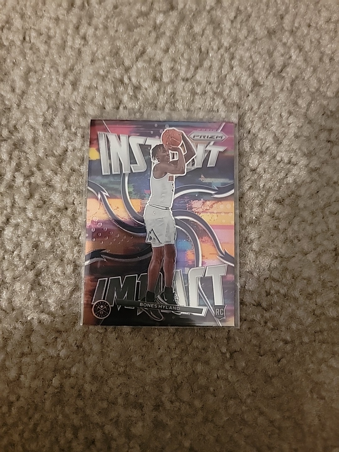 Bones Hyland RC 2021-22 Panini Prizm Instant Impact Rookie #6 Denver Nuggets