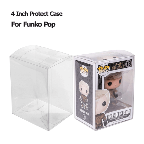 Lotto 5 custodie protettive pop 20 50 100 (0,4 mm) per Funko POP 4"! Scatola figurine vinile - Foto 6 di 12