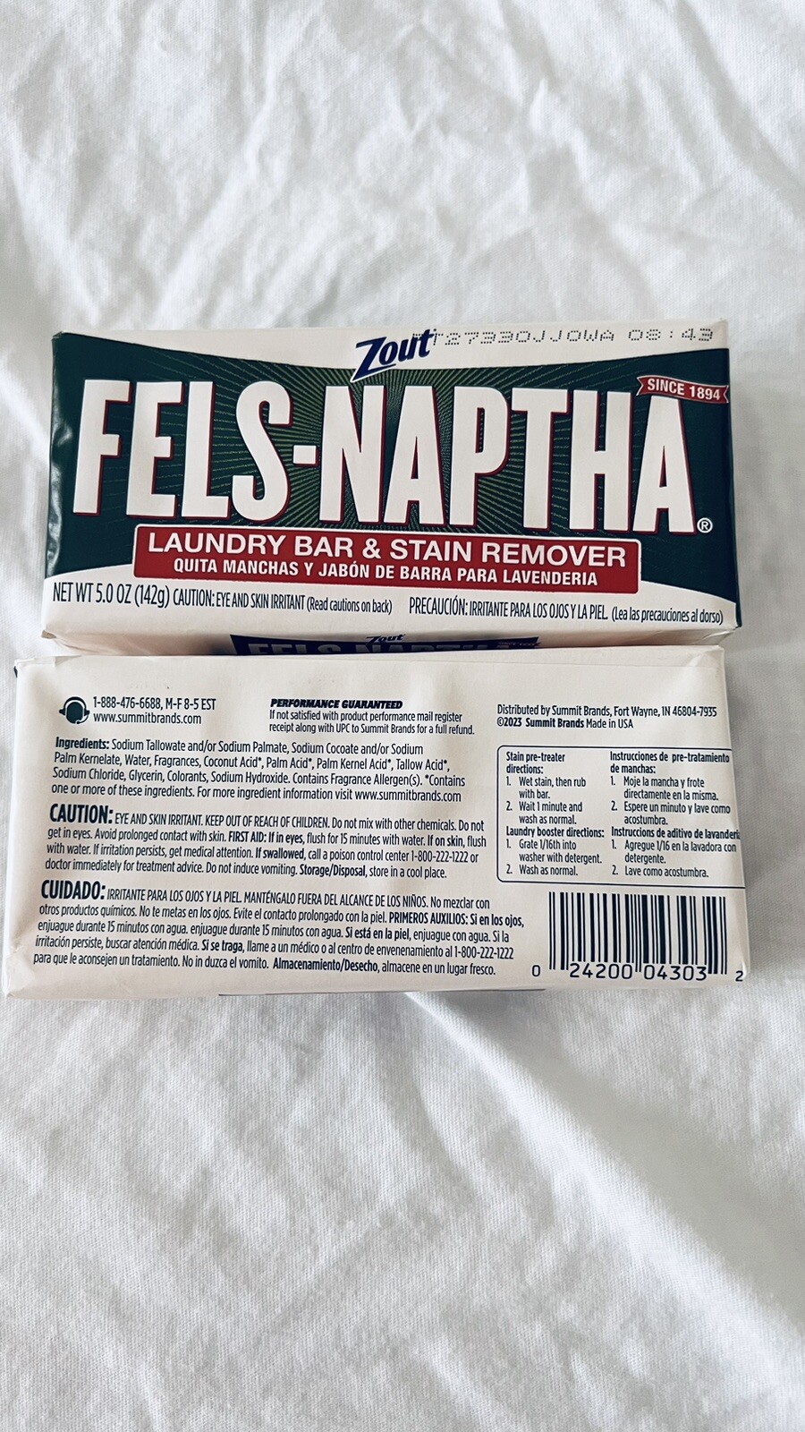 Purex ( 2 PACK ) FelsNaptha Laundry Bar & Stain Remover & Pretreater, 5oz eBay