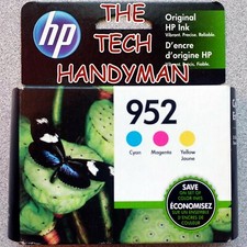 3-PACK HP GENUINE 952 COLOR INK RETAIL BOX OFFICEJET PRO 8710 8715 8716 8717