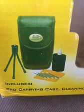3 Piece Digital Camera Starter Kit Lens Cloth, Case, Tripod New In Box