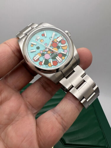 Rolex Oyster Perpetual 114300 39mm Custom Celebration Dial Box Papers (124300) - Picture 7 of 13