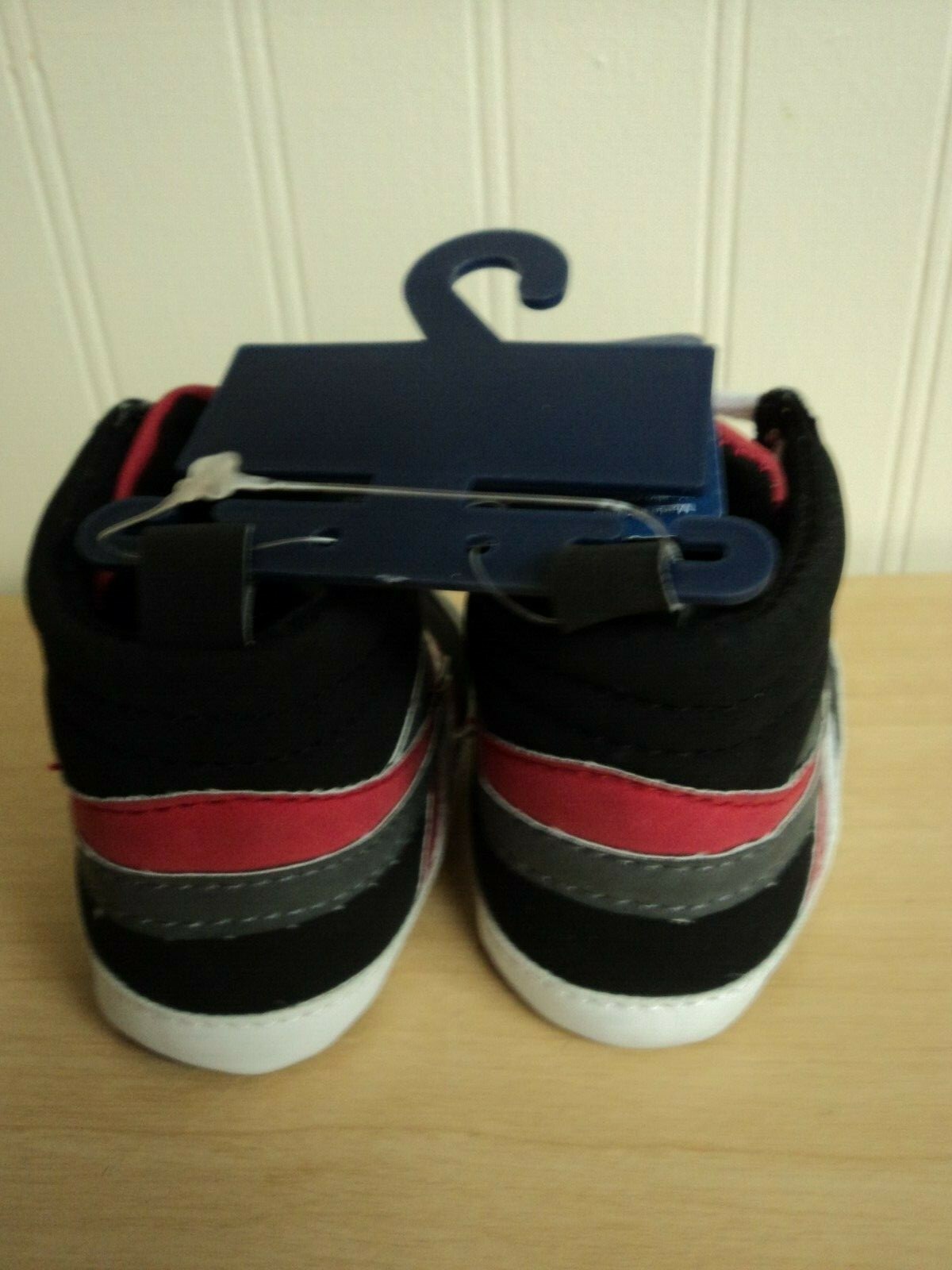 PONY SCARPE CULLA FILA PRE WALKER NUOVE CON ETICHETTE NEONATO BAMBINO RAGAZZI SNEAKERS ALTE 9 12M NERE