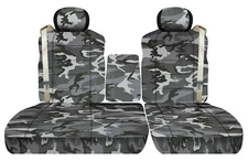 car seat covers camo gray front 40-60 seats w/ISB fits Ford F150 2001-2003