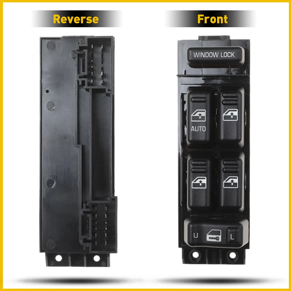 Interruptor de ventana eléctrica delantero lado del conductor maestro para camioneta Chevy GMC 2000-02 4 puertas Foto 4 de 4