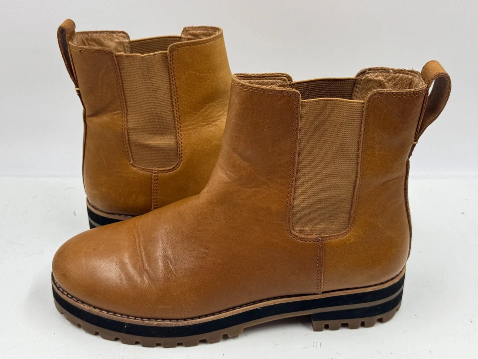 Bota Chelsea Madewell The Ivy para mujer talla 7,5 botín de cuero marrón Foto 2 de 4