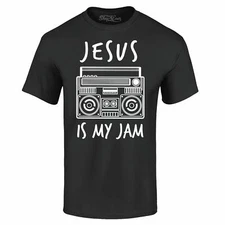 Jesus Is My Jam T-shirt Funny Christian Church Faith Cross Shirts