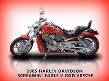 2005 Harley Davidson Screamin' Eagle V Rod NEW Metal Sign: 12x16" & Ships Free
