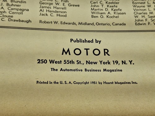 Motor's Auto Repair Manual 14th Edition 1935-1951 2nd Printing Good Condition - Picture 14 of 14