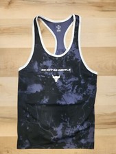 Under Armour Project Rock Mesh Tank Top Mens XL Do Not Go Gentle NEW