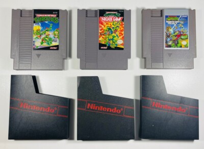 TMNT 1 2 3 Trilogy NES Nintendo Original Games Arcade Manhattan Project Sleeves