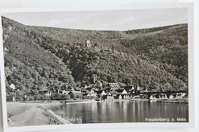 27026 Postcard Freudenberg a. Main Bridge Mountains Maintal (Map Blank)