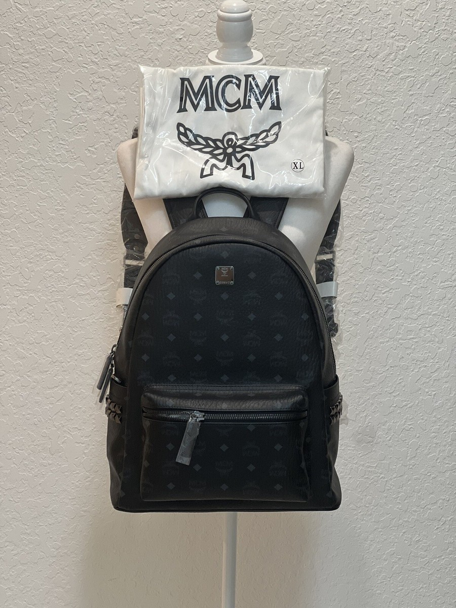 MCM Stark Logo Monogram Backpack XL $ 1390 | eBay