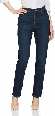 Lee Womens Classic Fit Monroe Straight-Leg Slimming Jean High Rise