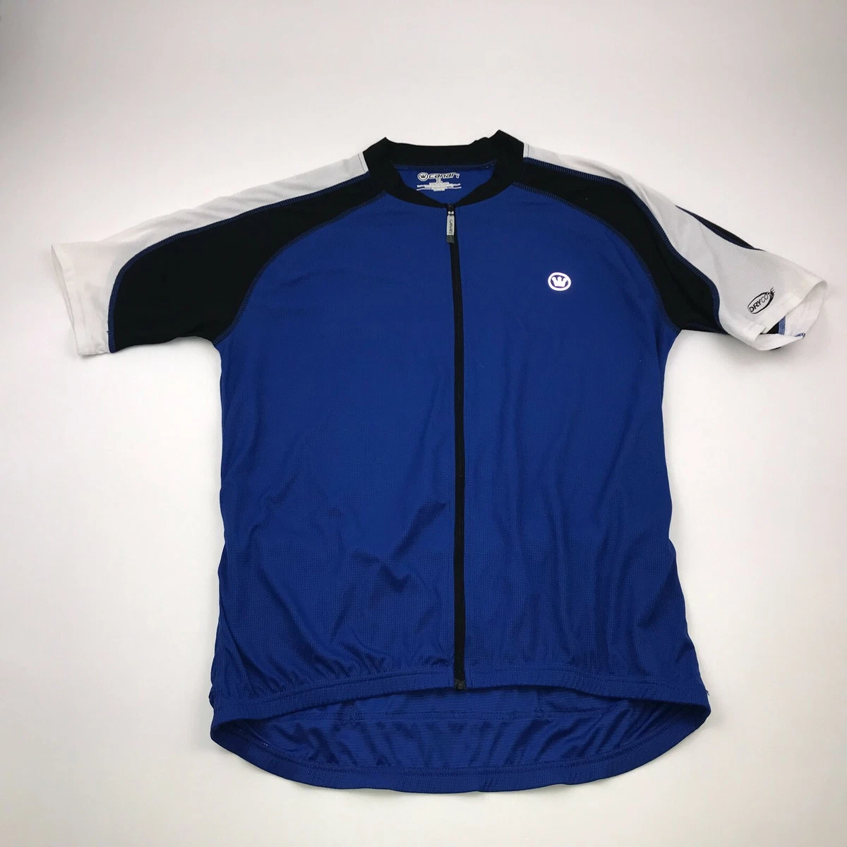 Canari Cycling Jersey Size Extra Large XL Blue Black Shirt Full