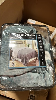 Sunvivi Electric Blanket Heated, Queen Size Blanket with Dual Controllers  84x90u0026#034; | eBay