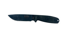 ESEE-4 Fixed Blade Survival Knife Black Powder Coated Made in USA by Rowen