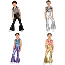 Kids Boys Romper Performance Costumes Stage Jumpsuit Halloween Outfit Carnival
