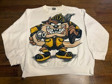 1994 Looney Tunes Taz Firefighter Tasmanian Devil Sweatshirt Size XL USA Made