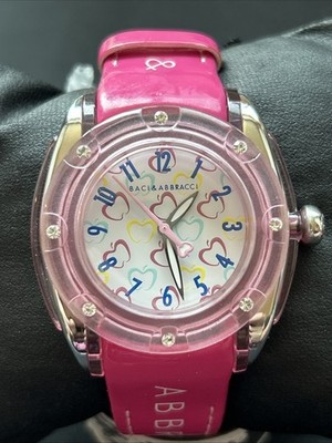 Baci & Abbracci Pink Band Apple Dial Women s Quartz Watch 