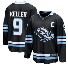 Men's Fanatics Utah Mammoth Breakaway Home Black Clayton Keller Breakaway Jersey