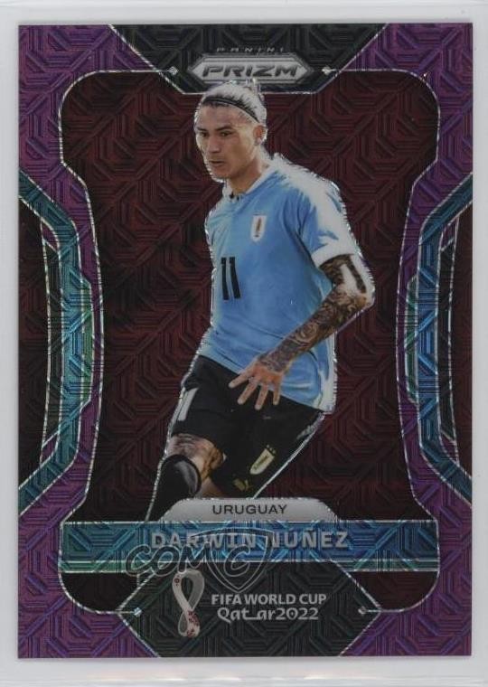 2022 Panini Prizm World Cup Qatar Purple Mojo 45/49 Darwin Nunez Núñez #273 0s9t