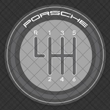 Manual Transmission Decal For Porsche 6-spd. Greyfront Adhesion Manual Transmission Decal For Porsche 6-spd. Greyfront Adhesion