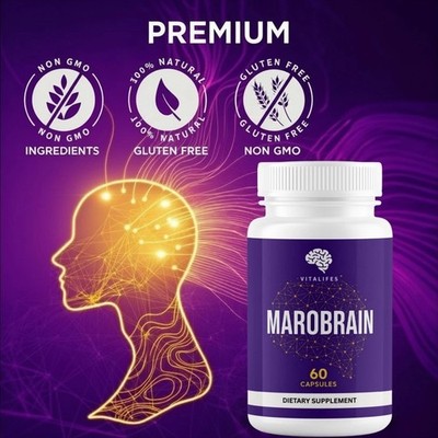 Marobrain Capsules - Premium Maro Brain Memory Support Supplement 60ct