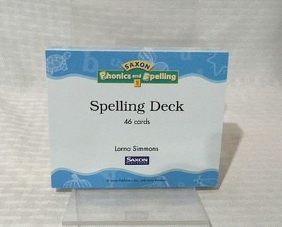 SAXON PHONICS & SPELLING / SPELLING DECK / 46 CARDS / GRADE 1