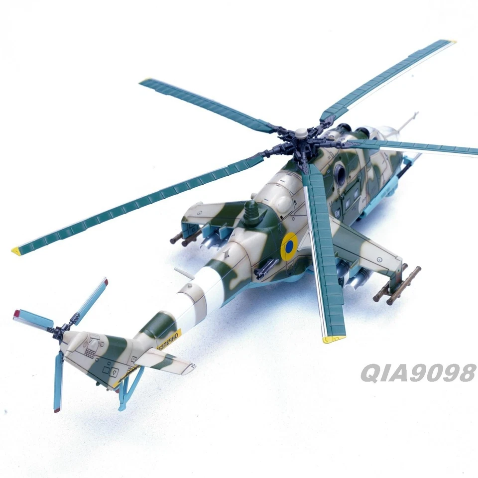 New 1/72 Scale Ukraine Air Force MI-24P Helicopter Painted Metal Model - Image 4 of 4