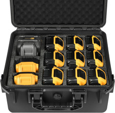 Storage Case for Dewalt Battery Charger - Waterproof Power Tool Box Storage Ba