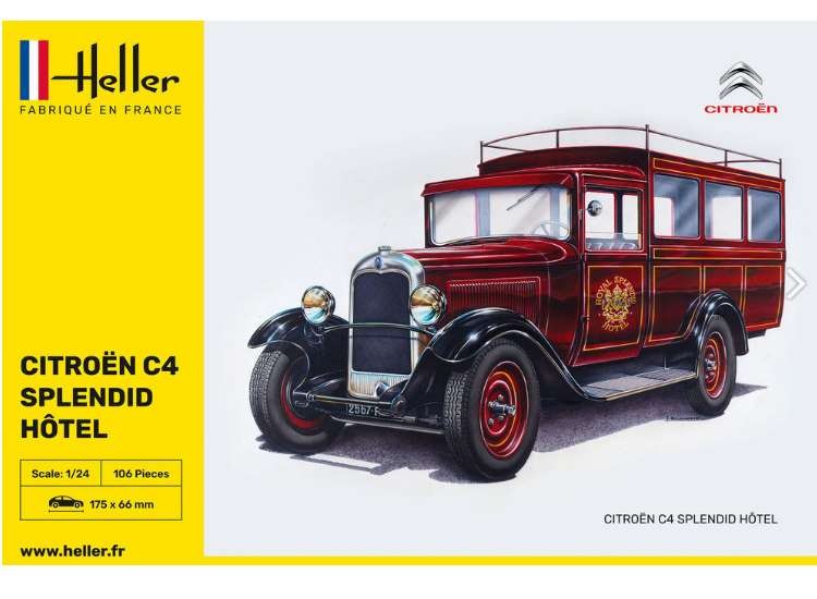 Heller HH80713 1/24 - Citroen C4 Splendid Hotel Taxi